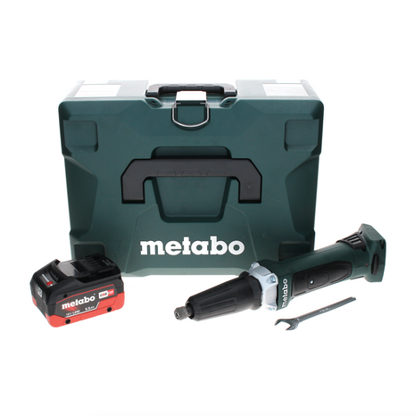 Metabo GA 18 LTX amoladora recta a batería 18 V + 1x batería LiHD 5,5 Ah + MetaLoc - sin cargador