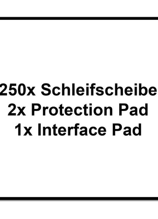 Festool ETS EC150/3 EQ-Plus Exzenterschleifer 400 W 150 mm Brushless + 250x Schleifscheiben + 2x Protection Pad + Interface Pad + systainer - Toolbrothers