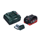 Metabo PA 14.4-18 LED-USB Akku Power Adapter Basis Set mit 1x LiHD Akku 5,5 Ah + Ladegerät ASC145