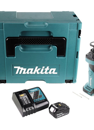 Makita DCO 180 RG1J Akumulatorowa przecinarka rotacyjna 18 V 30 000 obr/min + 1x akumulator 6,0 Ah + ładowarka + Makpac