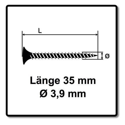 Senco DS5525-AC DuraSpin Magazinschrauber 600 W 25 - 55 mm 11 Nm + Koffer + 2000x Magazinschrauben 3,9 x 35 PH2 Feingewinde
