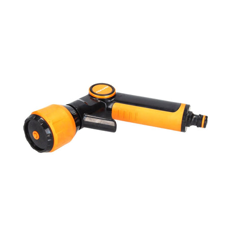 Pistola pulverizadora Fiskars Multi (1023665) cabezal de boquilla giratoria mango de agarre suave