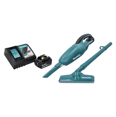 Makita DCL 180 RG1 Akku Staubsauger 18 V Grün + 1x Akku 6,0 Ah + Ladegerät