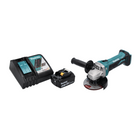 Amoladora angular a batería Makita DGA 452 RG1 18 V 115 mm + 1x batería 6,0 Ah + cargador