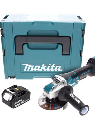 Makita DGA 519 F1J Akku Winkelschleifer 18 V 125 mm Brushless X-Lock + 1x Akku 3,0 Ah + Makpac -  ohne Ladegerät