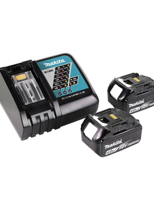 Makita DGA 519 RMJ Akku Winkelschleifer 18 V 125 mm Brushless X-Lock + 2x Akku 4,0 Ah + Ladegerät + Makpac