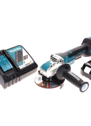 Makita DGA 519 RG1 Akumulatorowa szlifierka kątowa 18 V 125 mm bezszczotkowa X-Lock + 1x akumulator 6,0 Ah + ładowarka