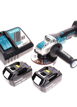 Makita DGA 519 RG Akumulatorowa szlifierka kątowa 18 V 125 mm bezszczotkowa X-Lock + 2x akumulator 6,0 Ah + ładowarka