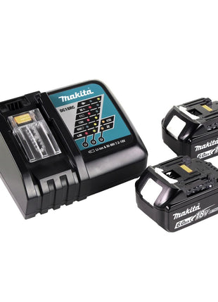 Makita DGA 519 RG Akumulatorowa szlifierka kątowa 18 V 125 mm bezszczotkowa X-Lock + 2x akumulator 6,0 Ah + ładowarka