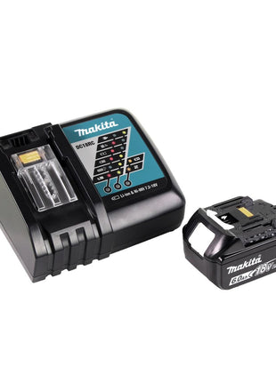 Makita DGA 519 RG1J Meuleuse d'angle sans fil 18 V 125 mm Brushless X-Lock + 1x batterie 6,0 Ah + chargeur + Makpac