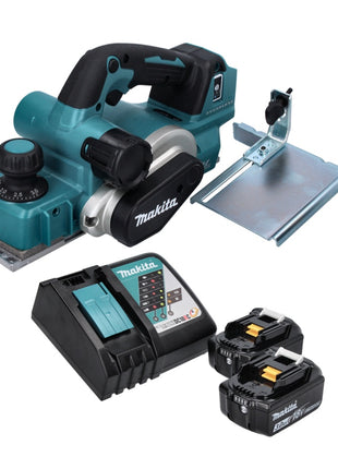 Makita DKP 181 RF Akku Hobel Falzhobel 82 mm 18 V Brushless + 2x Akku 3,0 Ah + Ladegerät