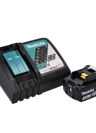 Makita DKP 181 RF1J Strugarka akumulatorowa 82 mm 18 V bezszczotkowa + 1x akumulator 3,0 Ah + ładowarka + Makpac