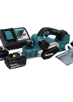 Makita DKP 181 RM strug akumulatorowy 82 mm 18 V bezszczotkowy + 2x akumulator 4,0 Ah + ładowarka