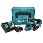 Makita DKP 181 RT1J Strugarka akumulatorowa 82 mm 18 V bezszczotkowa + 1x akumulator 5,0 Ah + ładowarka + Makpac