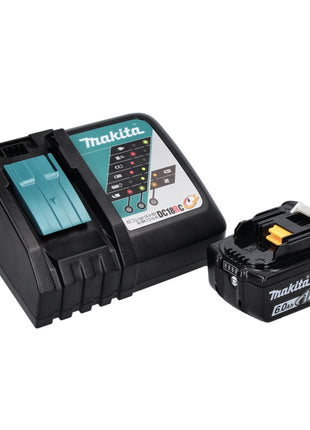 Makita DKP181RG1 Rabot sans fil 82mm 18V Brushless + 1x Batterie 6,0 Ah + Chargeur