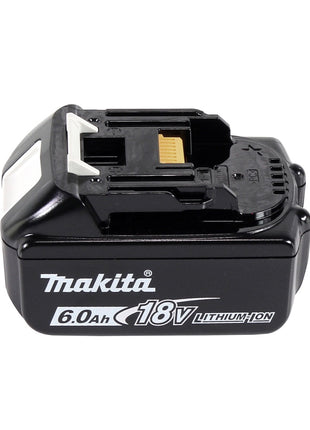 Makita DKP 181 G1J Strugarka akumulatorowa 82 mm 18 V bezszczotkowa + 1x akumulator 6,0 Ah + Makpac - bez ładowarki