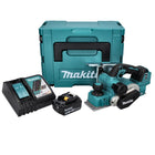 Makita DKP 181 RG1J Strugarka akumulatorowa 82 mm 18 V bezszczotkowa + 1x akumulator 6,0 Ah + ładowarka + Makpac