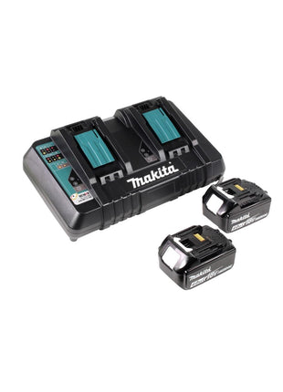 Makita DHS 900 PM2 scie circulaire à batterie 36 V (2x 18 V) 235 mm sans balais + 2x batterie 4,0 Ah + double chargeur