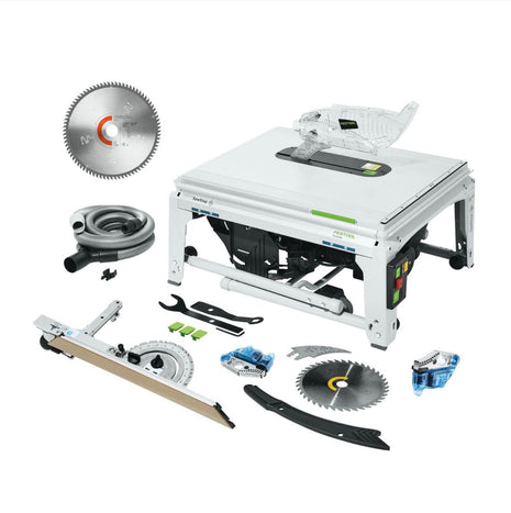 Festool TKS 80 EBS Tischkreissäge 2200 Watt 254 mm ( 575781 ) + Spezial Kreissägeblatt TF80 L ( 575977 ) + 1x KT-TKS 80 Patrone ( 575851 )