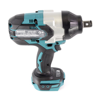 Makita DTW 1001 RG1 akumulatorowy klucz udarowy 18V 3/4" 1050Nm bezszczotkowy + 1x akumulator 6.0 Ah + ładowarka