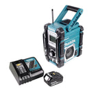 Makita DMR 106 RG1 Akku Baustellen Radio 7,2 - 18 V + 1x Akku 6,0 Ah + Ladegerät