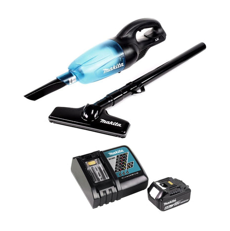 Makita DCL 180 RG1 B aspirador a batería 18 V negro + 1x batería 6,0 Ah + cargador