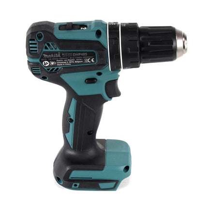 Makita DHP 485 RG akumulatorowa wiertarko-wkrętarka udarowa 18 V 50 Nm bezszczotkowa + 2x akumulator 6,0 Ah + ładowarka