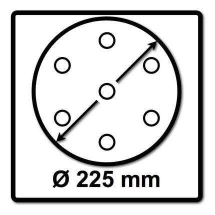 Festool STF D225/128 Schleifscheibe Granat P40 225 mm 25 Stk. ( 205653 ) für Langhalsschleifer PLANEX - Toolbrothers