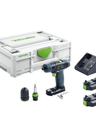 Festool TXS Li 2,6 Plus Akku Bohrschrauber 10,8 V 16 Nm ( 576101 ) + 2x 2,6 Ah Akku + Ladegerät + Systainer - Nachfolger von 564509 - Toolbrothers