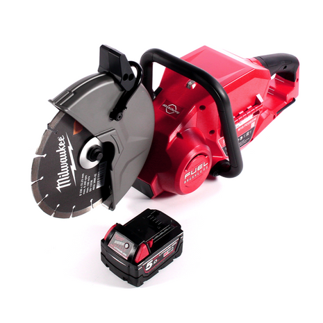 Milwaukee M18 FCOS230-501 Przecinarka akumulatorowa 18 V 230 mm bezszczotkowa + 1x akumulator 5,0 Ah - bez ładowarki