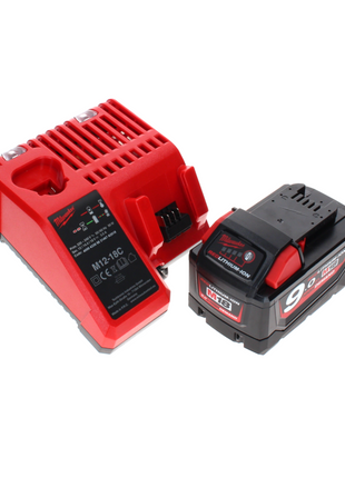 Amoladora de corte a batería Milwaukee M18 FCOS230-901C 18 V 230 mm sin escobillas + 1x batería 9,0 Ah + cargador