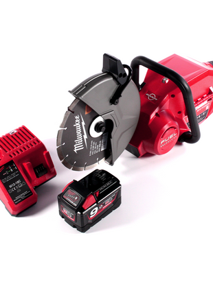 Amoladora de corte a batería Milwaukee M18 FCOS230-901C 18 V 230 mm sin escobillas + 1x batería 9,0 Ah + cargador