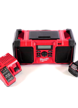 Milwaukee M18 JSR DAB+-401C batería / radio de red radio de obra 18 V + 1x batería 4,0 Ah + cargador