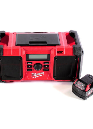 Milwaukee M18 JSR DAB+-501 radio akumulatorowe / sieciowe 18 V + 1x akumulator 5,0 Ah - bez ładowarki