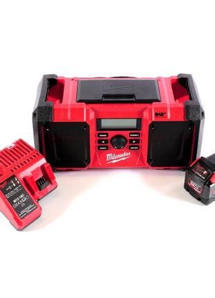 Milwaukee M18 JSR DAB+-901C batería / radio de red radio de obra 18 V + 1x batería 9,0 Ah + cargador