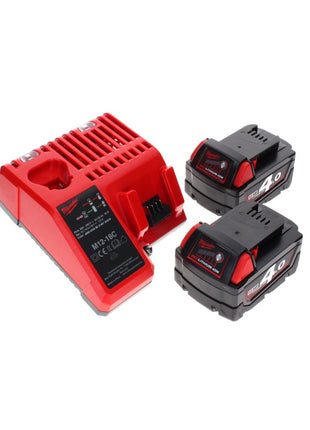 Milwaukee M18 CLT-402C Akku Rasentrimmer 18 V Brushless + 2x Akku 4,0 Ah + Ladegerät