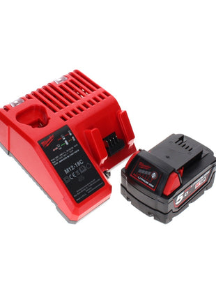 Milwaukee M18 CLT-501C Akku Rasentrimmer 18 V Brushless + 1x Akku 5,0 Ah + Ladegerät