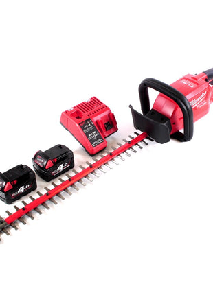 Cortasetos a batería Milwaukee M18 CHT-402C 18 V 610 mm sin escobillas + 2x baterías 4,0 Ah + cargador