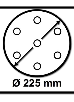 Festool STF D225/128 Schleifscheibe Granat P120 225 mm 100 Stk. ( 4x 205657 ) für Langhalsschleifer PLANEX - Toolbrothers