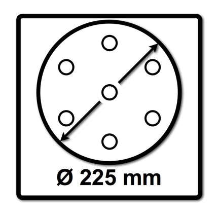 Festool STF D225/128 Schleifscheibe Granat P120 225 mm 100 Stk. ( 4x 205657 ) für Langhalsschleifer PLANEX - Toolbrothers