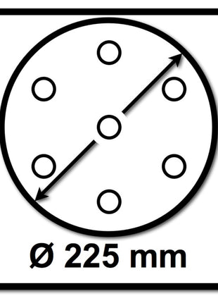 Festool STF D225/128 Schleifscheibe Granat P320 225 mm 100 Stk. ( 4x 205664 ) für Langhalsschleifer PLANEX - Toolbrothers