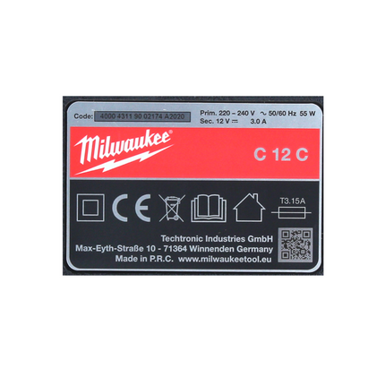 Milwaukee Akku Starter Set 12 V mit 4x Akku 2,0 Ah + M12 C12C Ladegerät - Toolbrothers