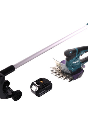 Makita DUM 604 F1 Akku Grasschere 18 V + Griffverlängerung mit Rolle + 1x Akku 3,0 Ah - ohne Ladegerät