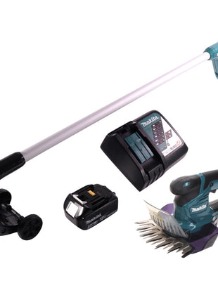 Makita DUM 604 RF1 Akku Grasschere 18 V + Griffverlängerung mit Rolle + 1x Akku 3,0 Ah + Ladegerät