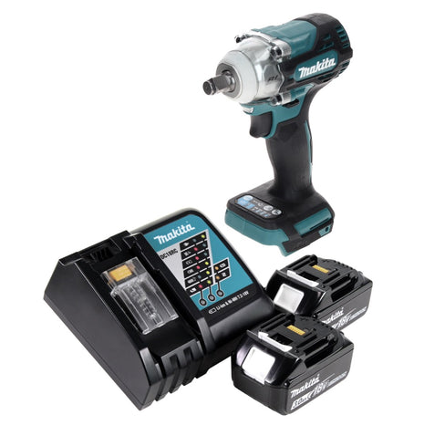 Makita DTW 300 RF akumulatorowy klucz udarowy 18 V 330 Nm 1/2" bezszczotkowy + 2x akumulator 3,0 Ah + ładowarka