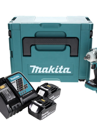 Makita DTW 300 RFJ Visseuse à chocs sans fil 18 V 330 Nm 1/2" Brushless + 2x Batteries 3,0 Ah + Chargeur + Makpac