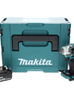 Makita DTW 300 T1J Visseuse à chocs sans fil 18 V 330 Nm 1/2" Brushless + 1x Batterie 5.0 Ah + Coffret Makpac - sans chargeur