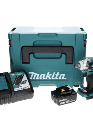 Makita DTW 300 RT1J Visseuse à chocs sans fil 18 V 330 Nm 1/2" Brushless + 1x Batterie 5.0 Ah + Chargeur + Makpac