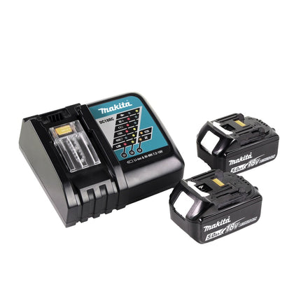 Makita DTW 300 RTJ akumulatorowy klucz udarowy 18 V 330 Nm 1/2" bezszczotkowy + 2x akumulator 5,0 Ah + ładowarka + Makpac