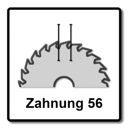 Makita CCXF16556EL SPECIALIZED EFFICUT Sägeblatt 165 x 20 x 1,45 mm 4 Stk. ( 4x B-57320 ) 56 Zähne für Holz, Laminat und Kunststoff